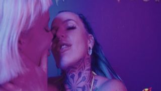 Incredible Lesbian Orgasm During Pussy Fuck With A Huge Double Dildo