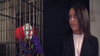 Little slut dap fucked by clowns