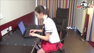 german petite 18yo schoolgirl college teen first time