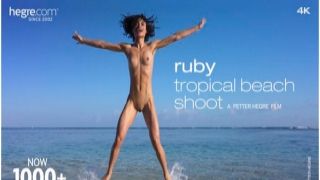 Ruby Tropical Beach Shoot