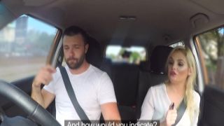 Very hot busty examiner bangs in car