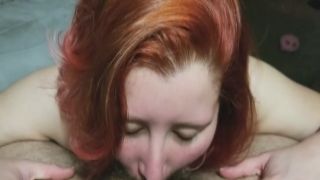 Chubby Redhead Doing A Deepthroat