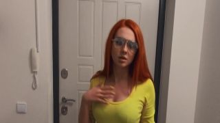 Pear shaped ass redhead POV fucking