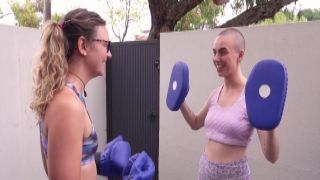 Girlsoutwest Billy B And Pixie Play Boxing