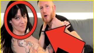 NEW tattoo camgirl surprises FAN THREESOME 