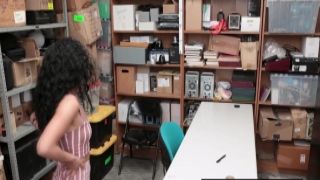 Latin curved babe gets busted shoplifting